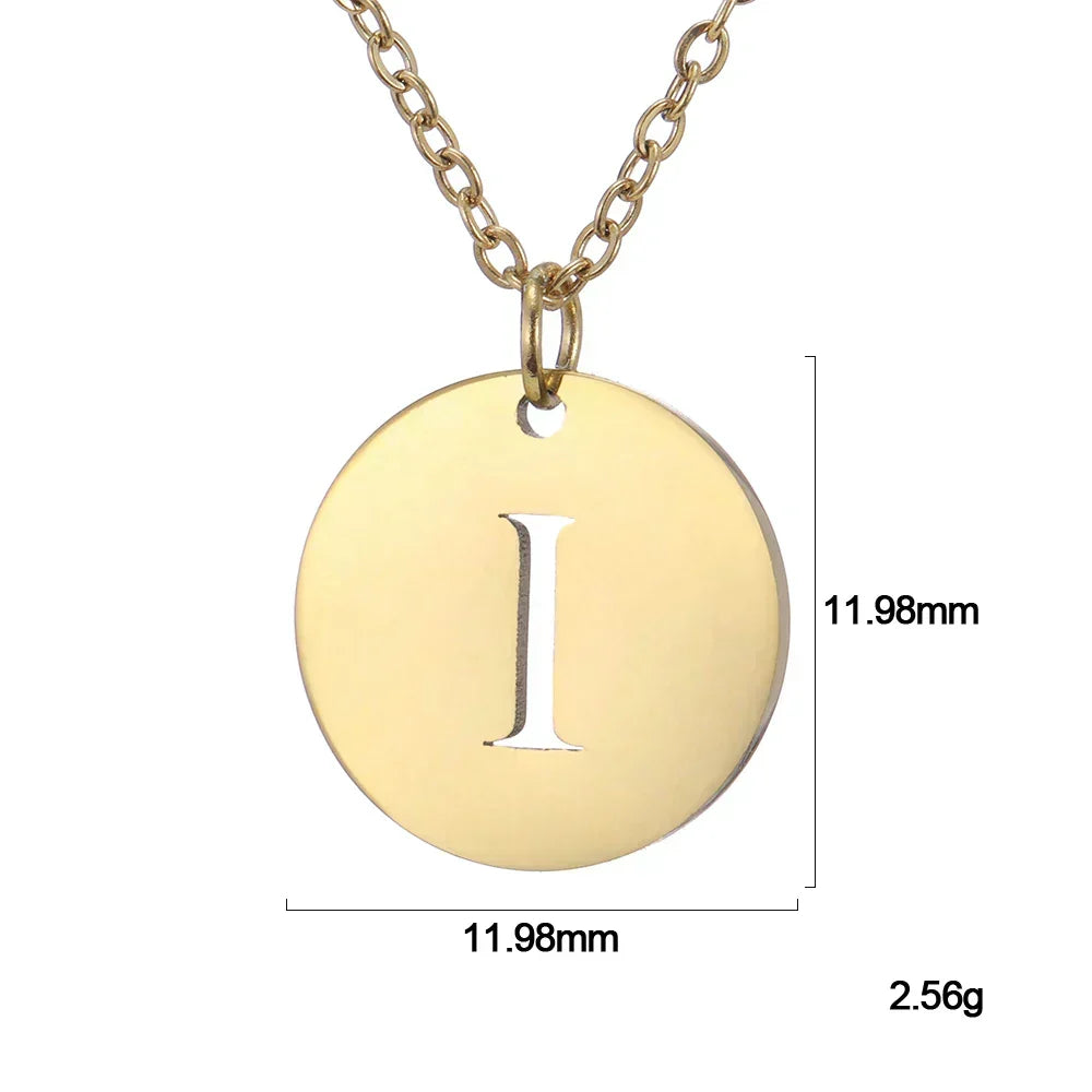 Collier Pendentif Lettre en Or Élégant