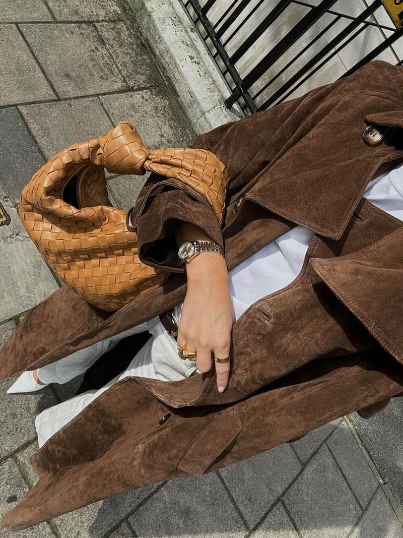 Trench-coat en suédine Frejas™ | Imitation daim