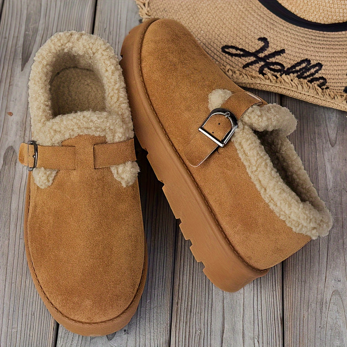 Martine | Bottines d'Hiver Doublées à Bride Réglable