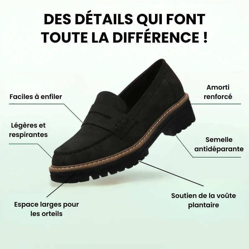 Ombeline | Mocassins Élégants à Semelle Antichoc
