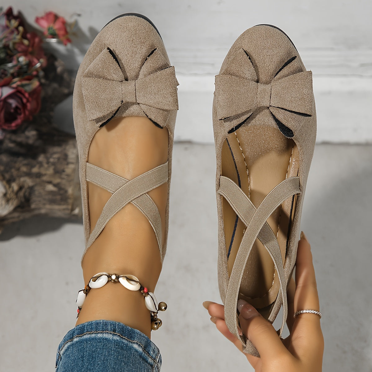 Philippine | Chaussures compensées à brides croisées pour pieds sensibles