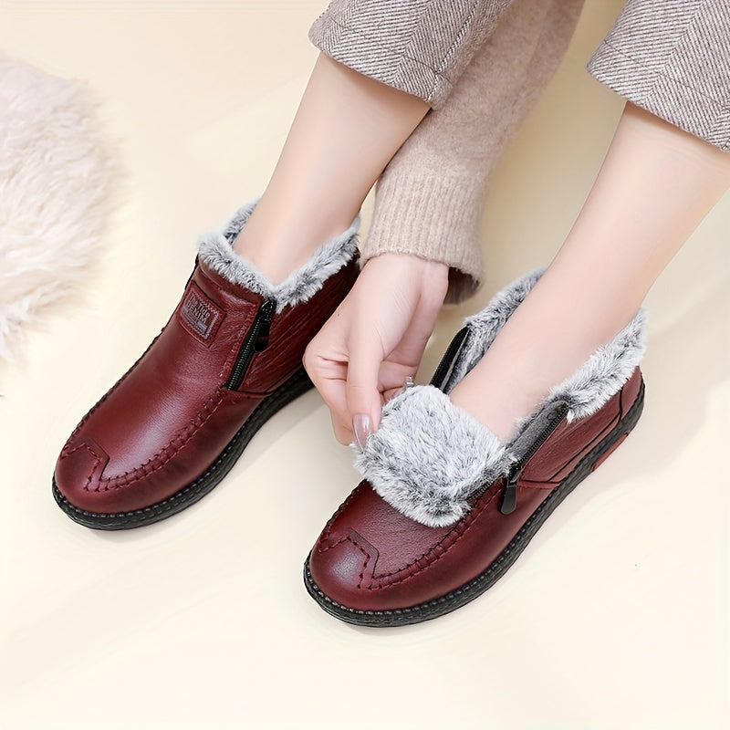 Jeannine | Chaussures d'Hiver Doublées Antidérapantes