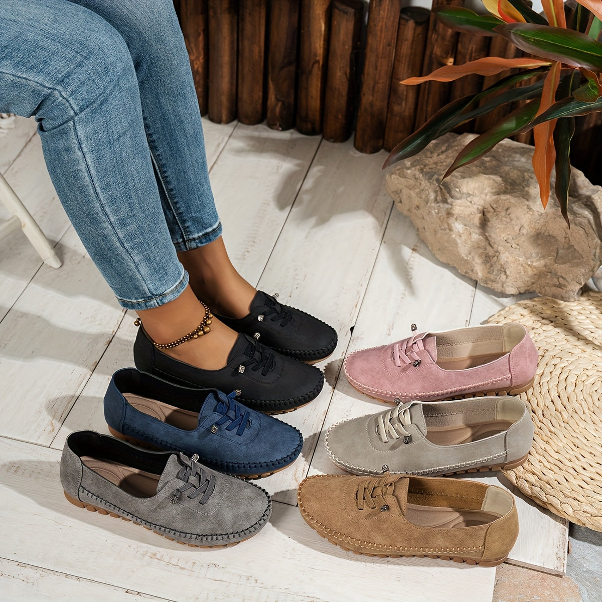Edwige | Mocassins Souples à Soutien Intégral pour Pieds Sensibles