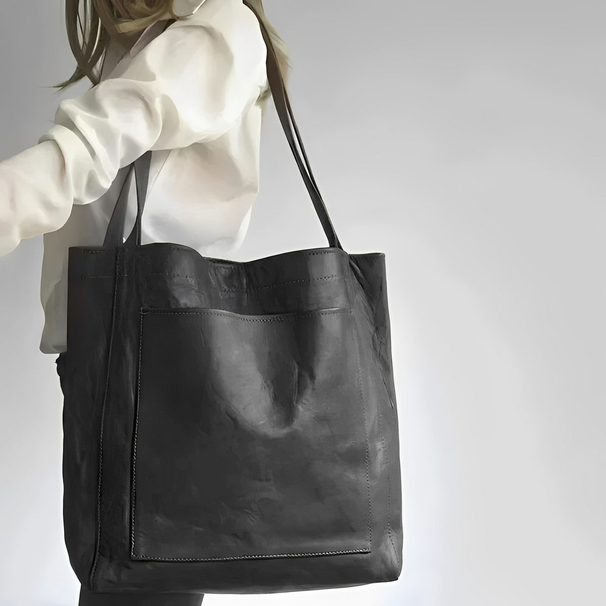 Toni – Sac en cuir élégant à doublure suédée