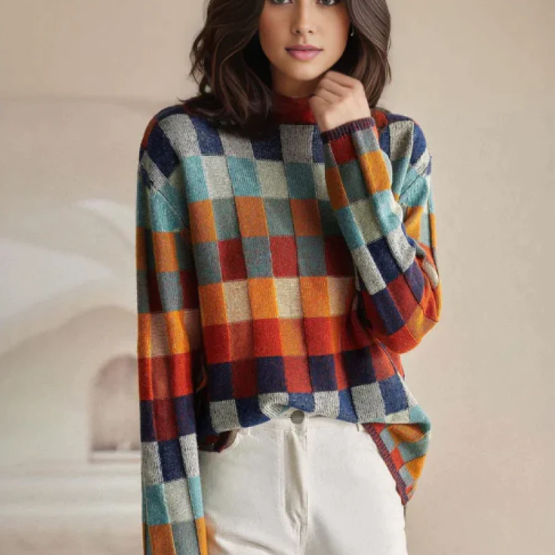 Élise | Pull Col Roulé en Cachemire Doux et Léger