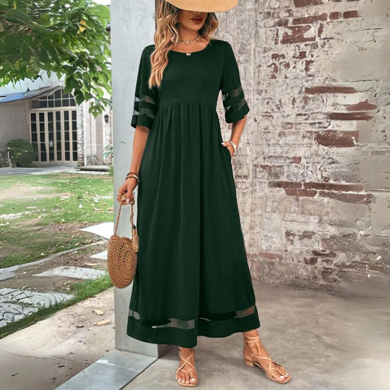 Cerelia | Robe midi flatteuse qui affine le ventre
