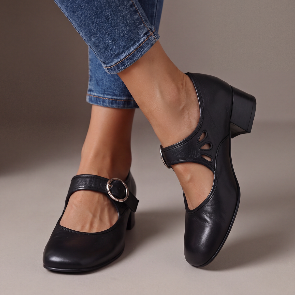 Marion | Escarpins confortables à bride et talon large