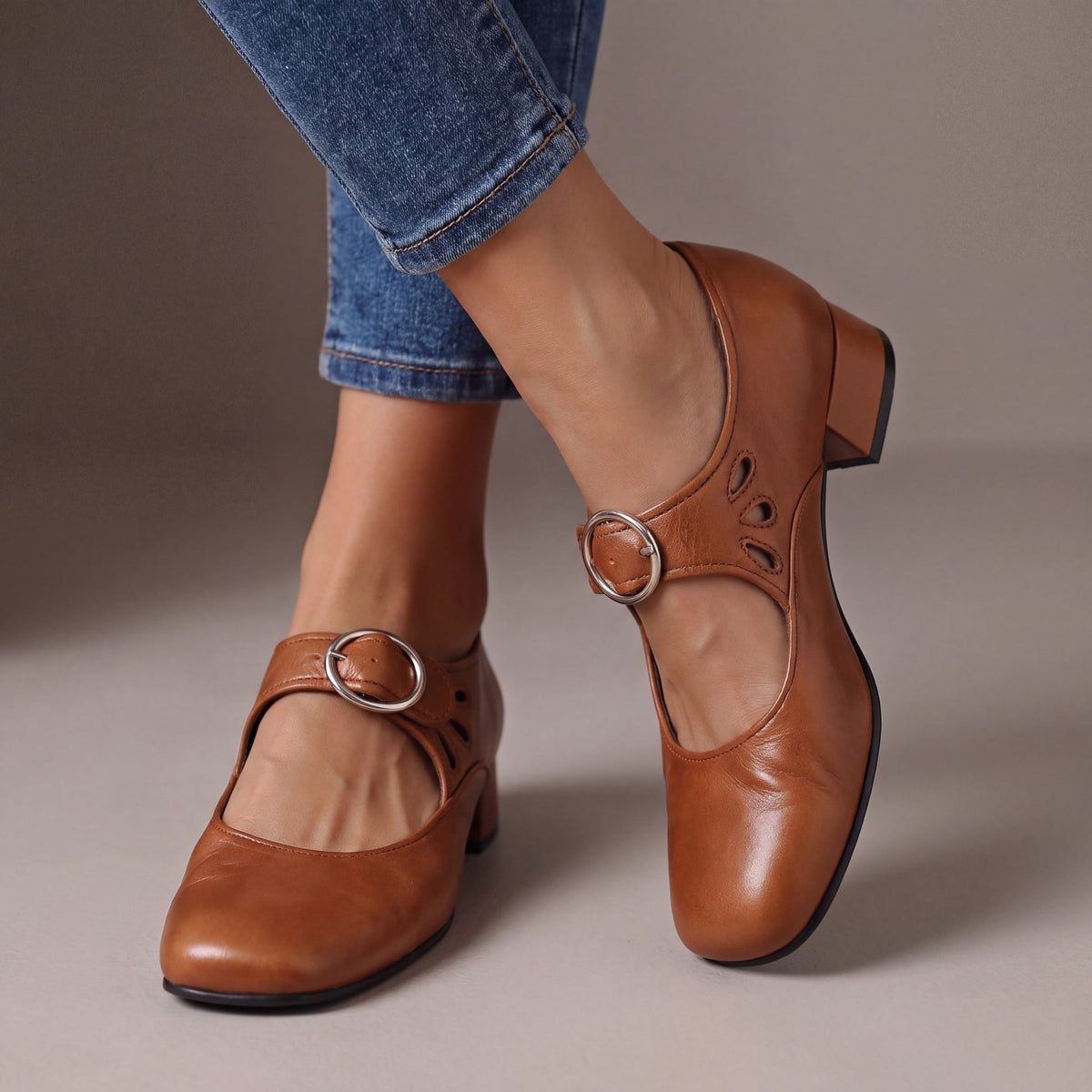 Marion | Escarpins confortables à bride et talon large