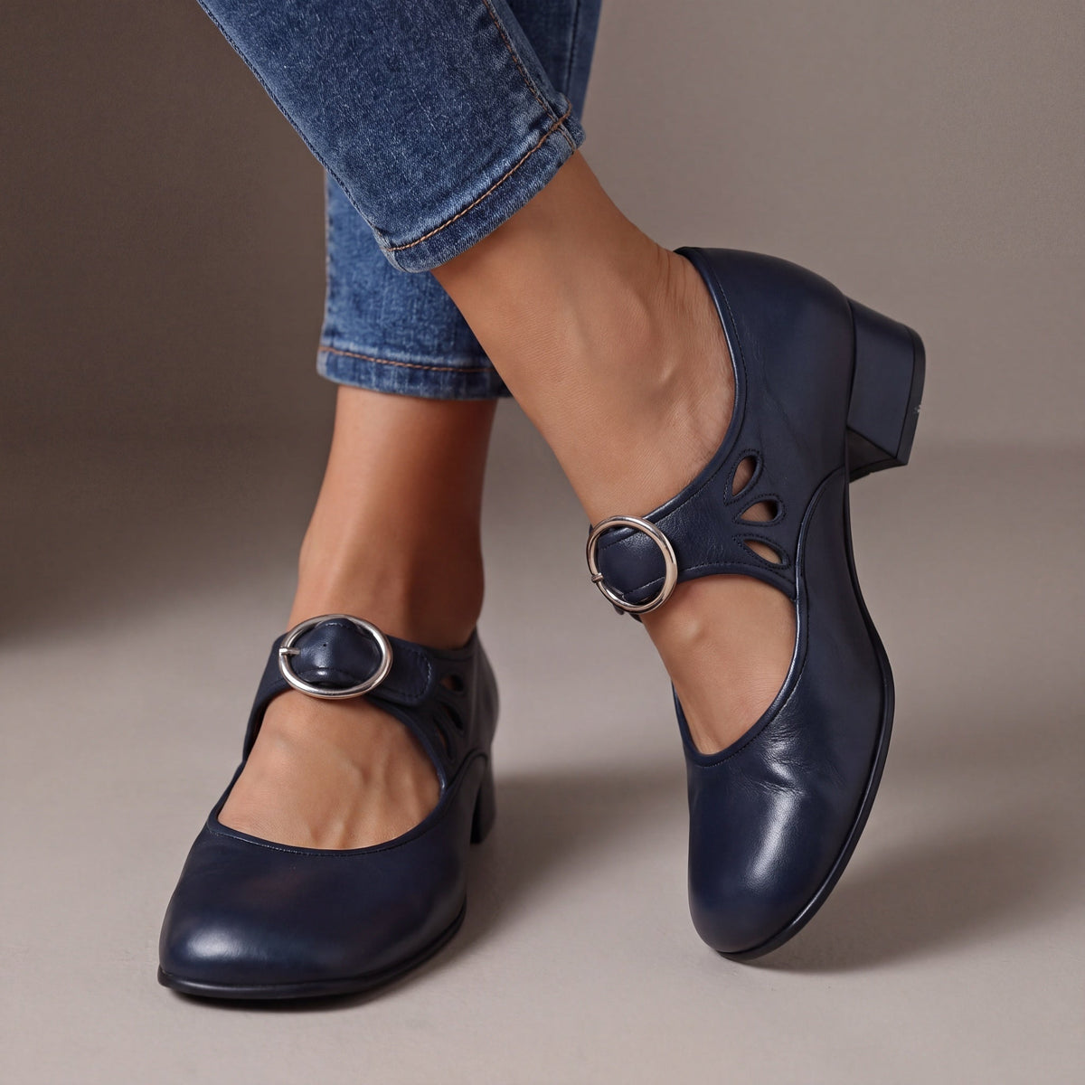Marion | Escarpins confortables à bride et talon large