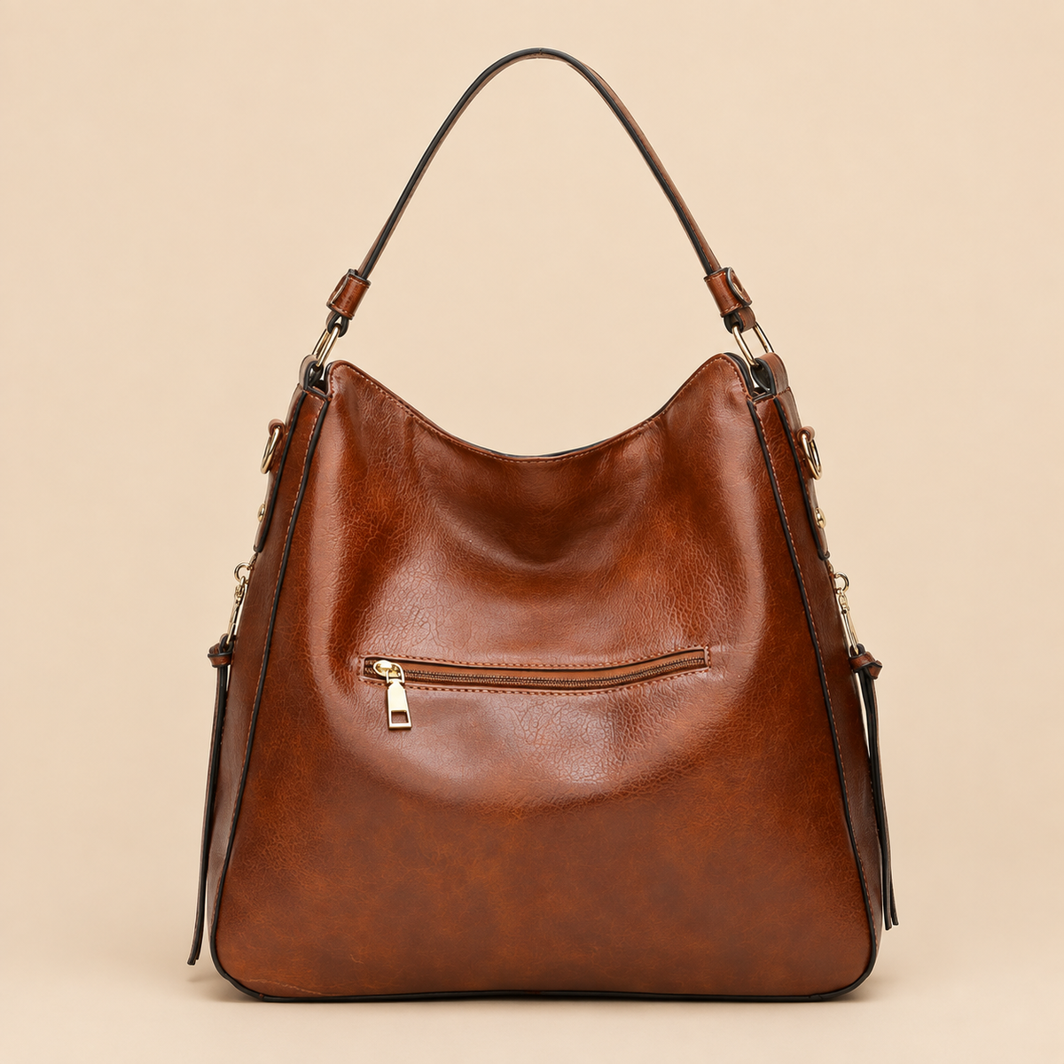 Agathe | Sac en Cuir Antivol + Pochette Offerte
